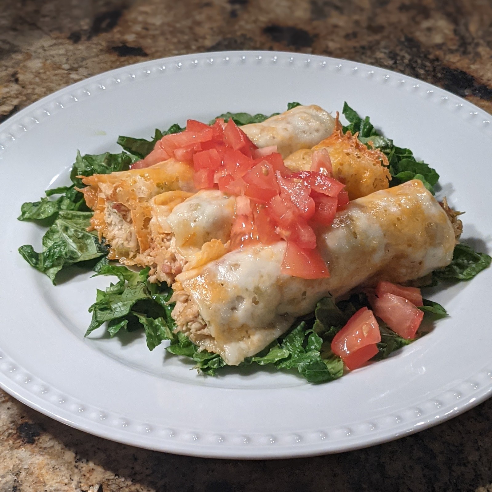 Spicy Low Carb Chicken Taquitos